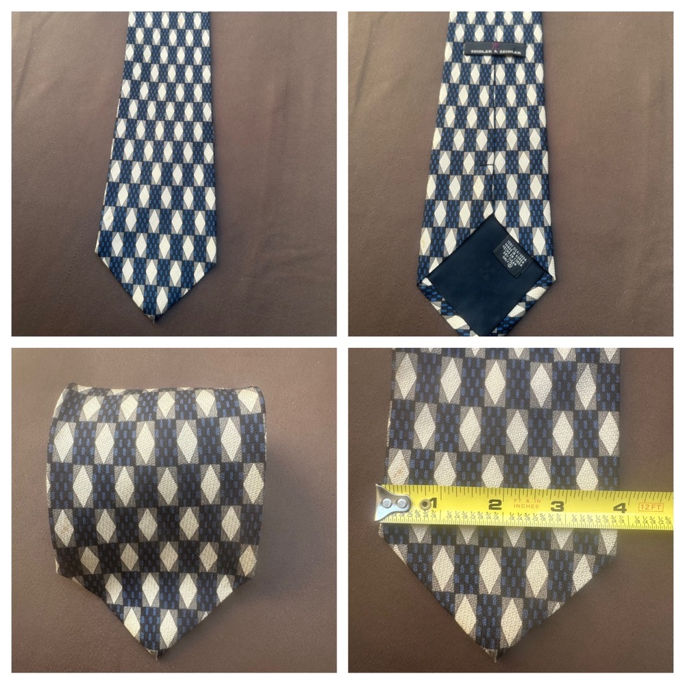 Zeidler & Zeidler men’s silk Tie 
EUC
